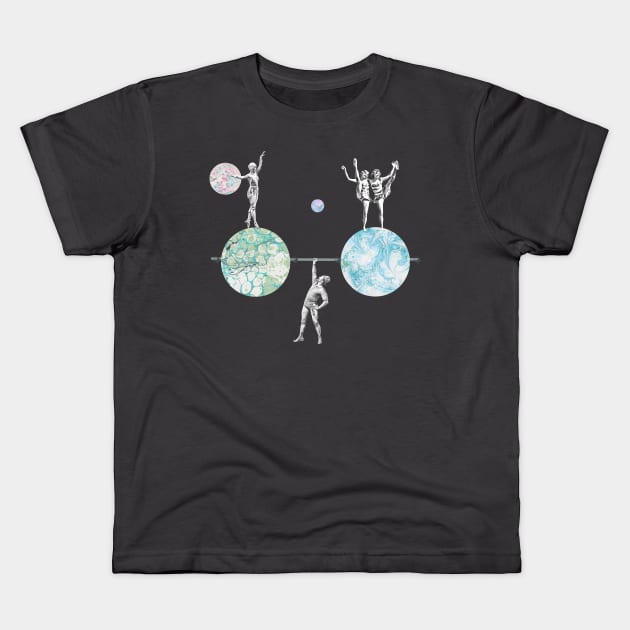 Exotic Particles Kids T-Shirt by MarbleCloud